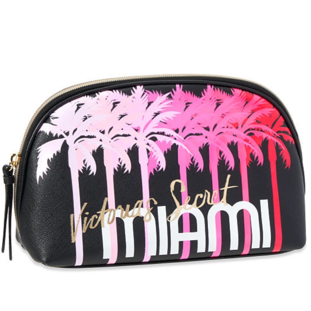 VS LOGO MIAMI MAKE-UP BAG PALM TREES TROPICAL